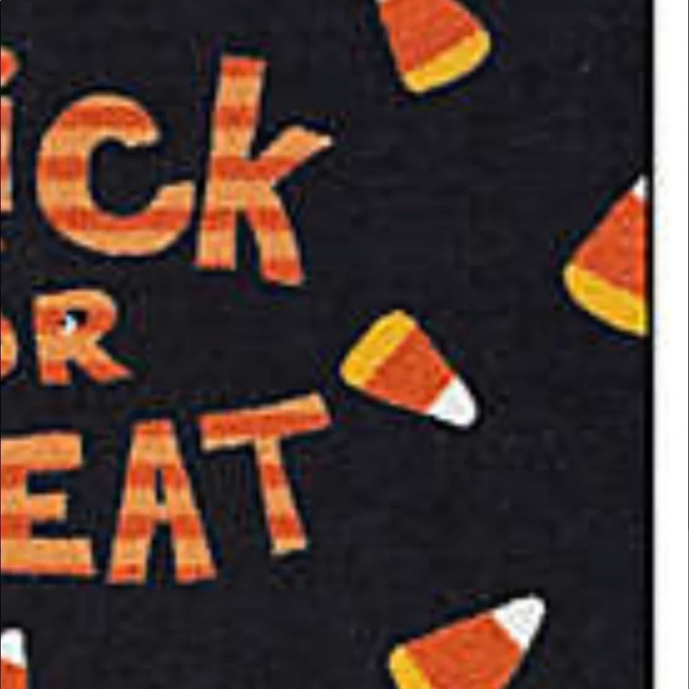 🧡 Rare Festive Halloween Candy Corn Rug 20 x 34 NWT